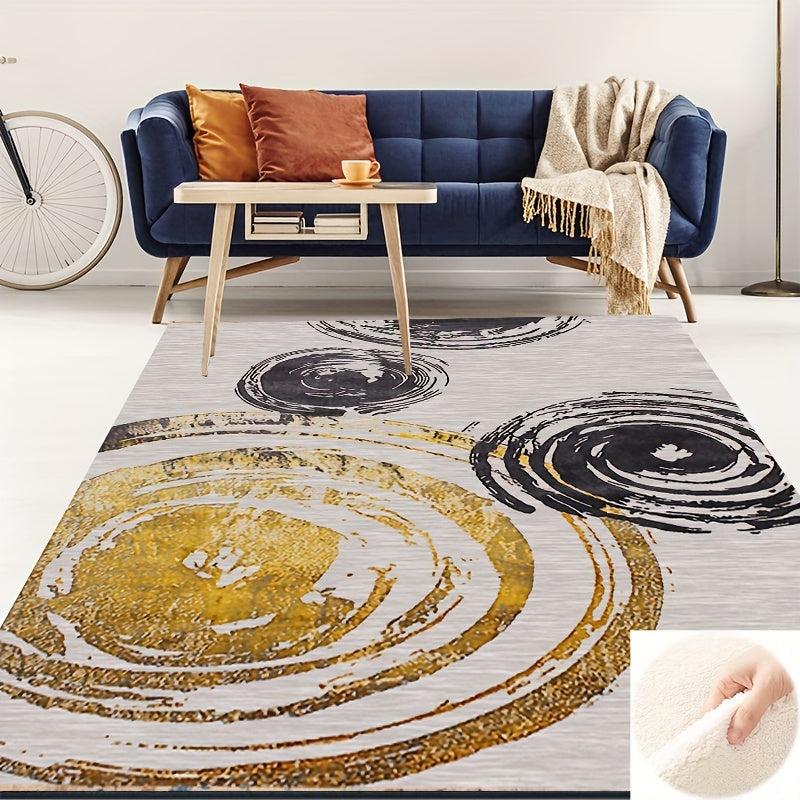 Modern Minimalist Circle Pattern Large Area Carpet