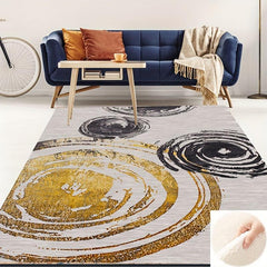 Modern Minimalist Circle Pattern Large Area Carpet