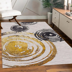 Modern Minimalist Circle Pattern Large Area Carpet