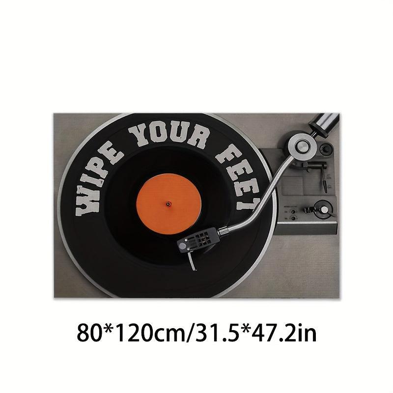 3D Stereoscopic Retro Record Machine Carpet