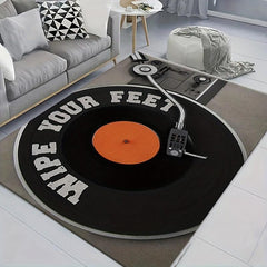 3D Stereoscopic Retro Record Machine Carpet