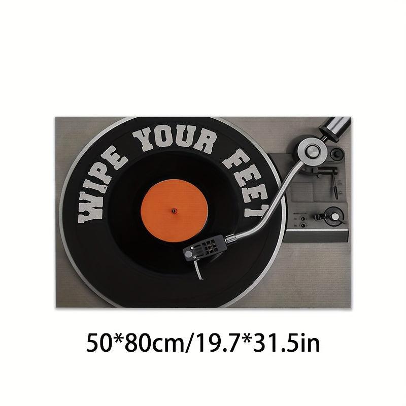 3D Stereoscopic Retro Record Machine Carpet