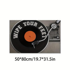 3D Stereoscopic Retro Record Machine Carpet