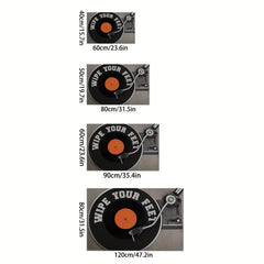 3D Stereoscopic Retro Record Machine Carpet