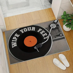 3D Stereoscopic Retro Record Machine Carpet