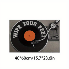 3D Stereoscopic Retro Record Machine Carpet