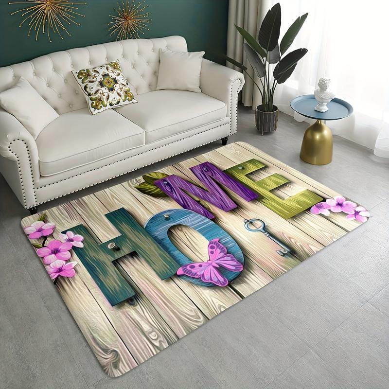 Soft Cushioned Kitchen Rug Wooden Print Anti Fatigue Waterproof Non Slip Mats