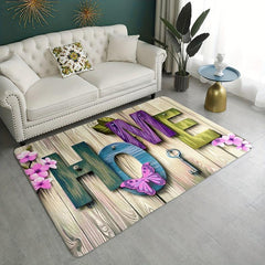 Soft Cushioned Kitchen Rug Wooden Print Anti Fatigue Waterproof Non Slip Mats