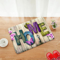 Soft Cushioned Kitchen Rug Wooden Print Anti Fatigue Waterproof Non Slip Mats