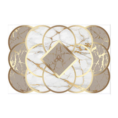 Modern Irregular Area Rug, Non-slip Shaggy Floor Carpet, Machine Washable