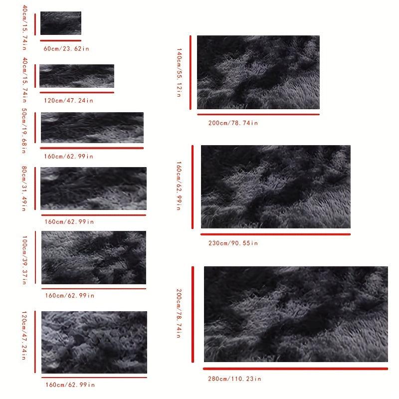 Soft Plush Shag Area Rugs For Living Room Tie dyed Fluffy Shaggy Floor Carpet