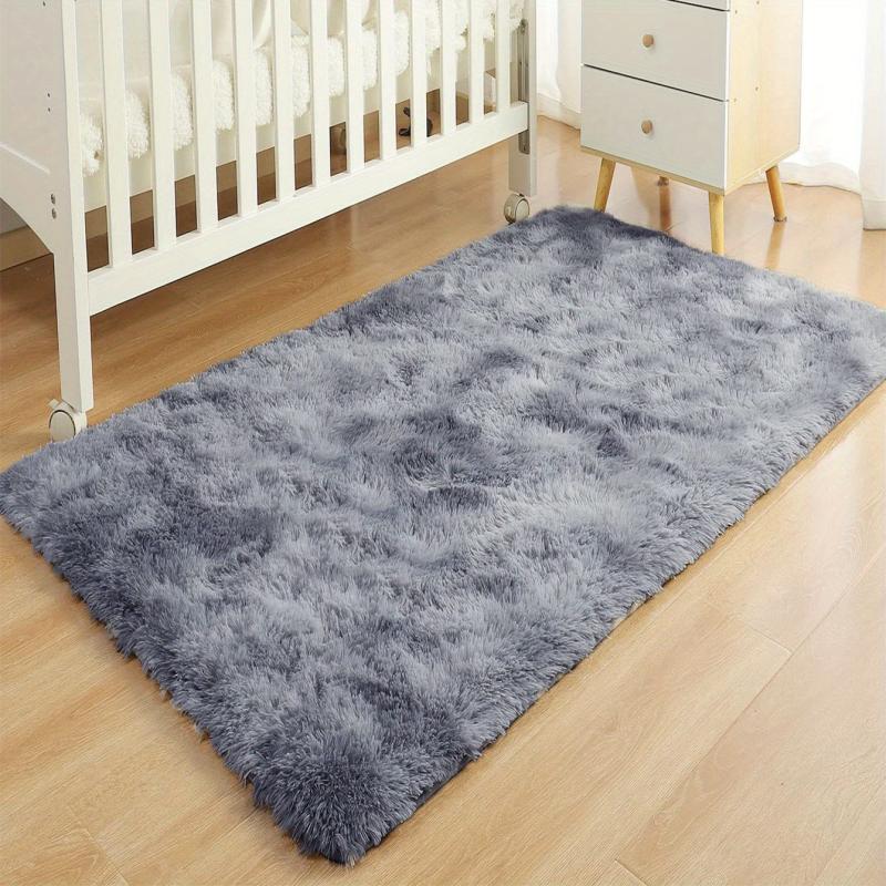 Soft Plush Shag Area Rugs For Living Room Tie dyed Fluffy Shaggy Floor Carpet