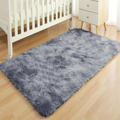 Soft Plush Shag Area Rugs For Living Room Tie dyed Fluffy Shaggy Floor Carpet