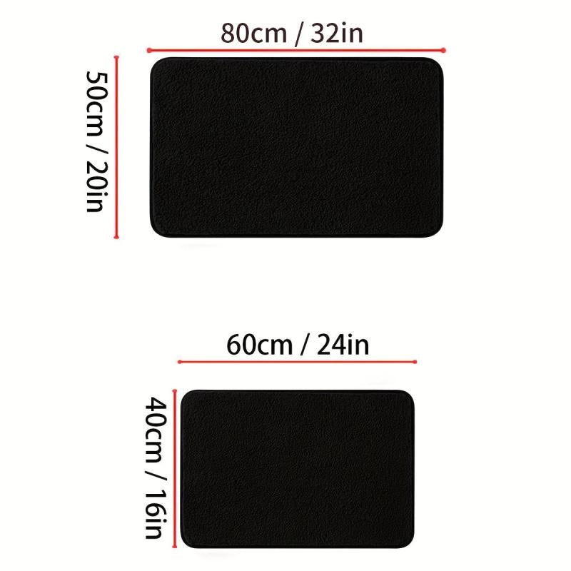 Extra Thick Memory Foam Bath Mat Absorbent Non-slip Soft Mat