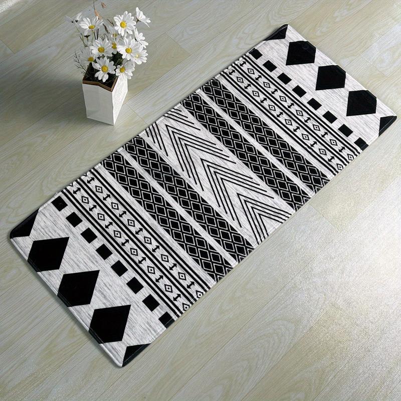 Vintage Kitchen Mats Set Non Slip Cushioned Stain Resistant