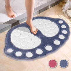 Dog Footprint Bathmat Memory Foam Cozy Bathroom Floor Rug Non Slip