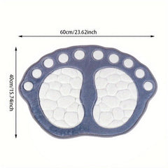 Dog Footprint Bathmat Memory Foam Cozy Bathroom Floor Rug Non Slip