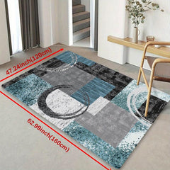 Geometric Pattern Area Rug - Stylish Home Decor Accent