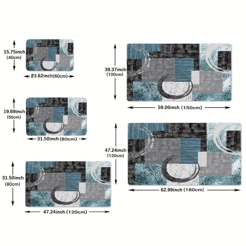 Geometric Pattern Area Rug - Stylish Home Decor Accent
