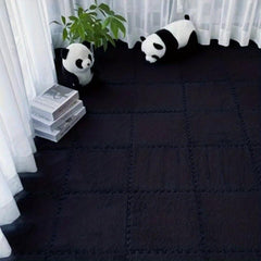 12pcs Foam Puzzle Floor Mat Interlocking Rug Soft Plush Carpet Tiles