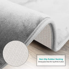3pcs Memory Foam Bathmat Set Non Slip Bathroom Rug Cozy Toilet Mat Lid Cover Pad