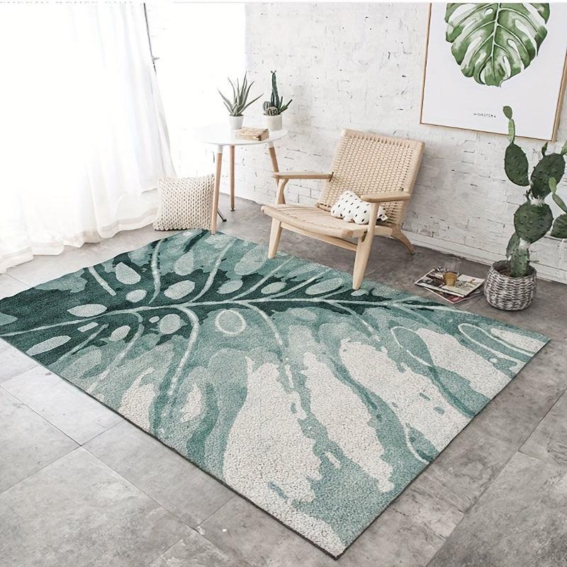Abstract Nordic Area Rug Geometric Pattern Non-slip Distressed Large Carpet