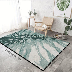 Abstract Nordic Area Rug Geometric Pattern Non-slip Distressed Large Carpet