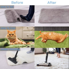 8pcs Reusable Rug Grippers Keep Area Rugs Flat & Secure on Floors