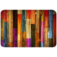 Colorful Geometric Printed Floor Mat - Non-slip Kitchen Rug