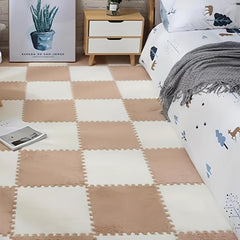 12pcs Soft Foam Puzzle Floor Mat Rug for Home Playroom Decor