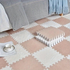 12pcs Soft Foam Puzzle Floor Mat Rug for Home Playroom Decor