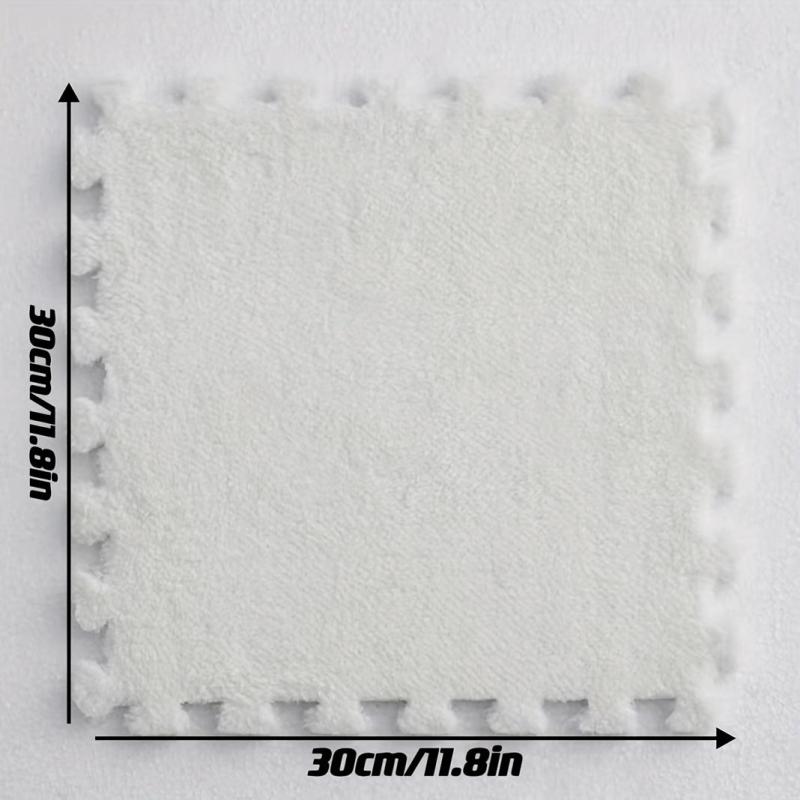 12pcs Soft Foam Puzzle Floor Mat Rug for Home Playroom Decor