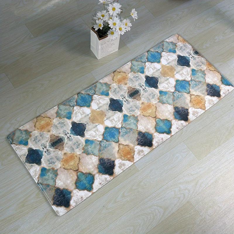 Morocco Vintage Kitchen Rug Set Anti Fatigue