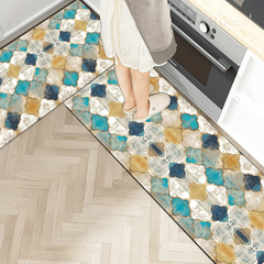 Morocco Vintage Kitchen Rug Set Anti Fatigue