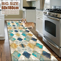 Morocco Vintage Kitchen Rug Set Anti Fatigue
