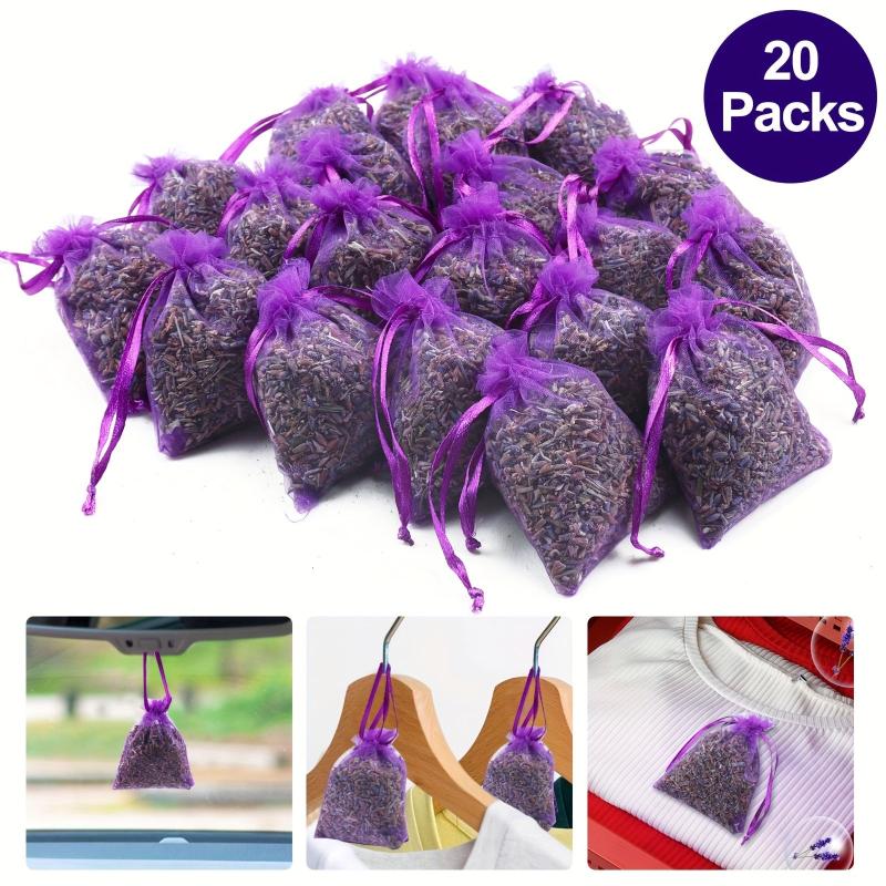 20 Lavender Sachets - Dried Lavender Flowers - Bridal Shower Favors