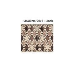 Boho Non-slip Moroccan Rug Vintage Stain Resistant Waterproof Doormat