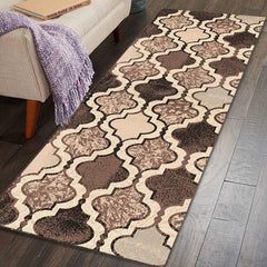 Boho Non-slip Moroccan Rug Vintage Stain Resistant Waterproof Doormat