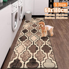Boho Non-slip Moroccan Rug Vintage Stain Resistant Waterproof Doormat