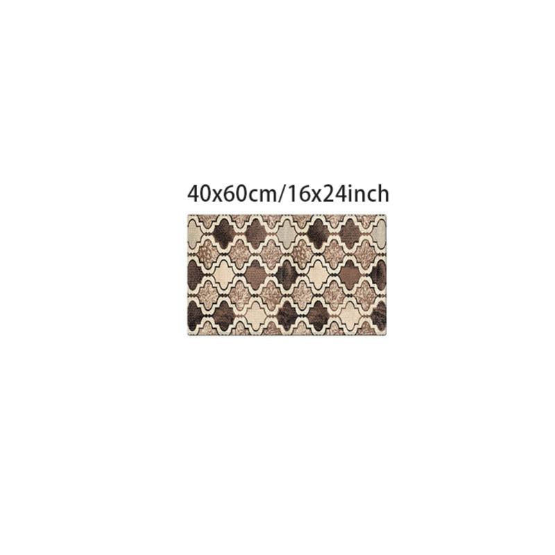 Boho Non-slip Moroccan Rug Vintage Stain Resistant Waterproof Doormat