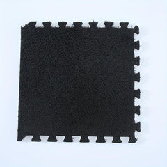 12pcs Plush Puzzle Floor Mat Anti Slip Foam Carpet Bay Window