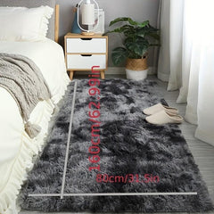 Soft Plush Shag Area Rugs Tie Dyed Fluffy Shaggy Floor Carpet