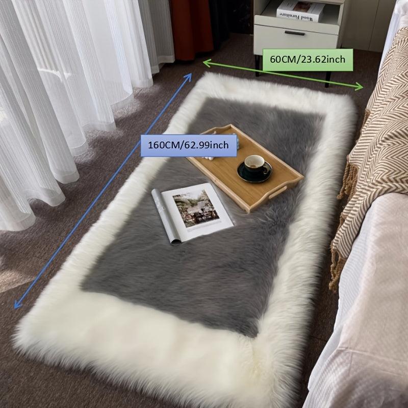 Ultra Soft Plush Area Rug Non-slip Fluffy Faux Fur Sheepskin Rugs