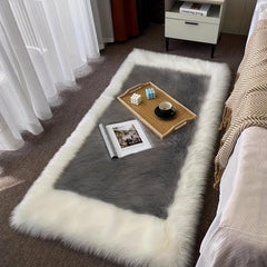 Ultra Soft Plush Area Rug Non-slip Fluffy Faux Fur Sheepskin Rugs