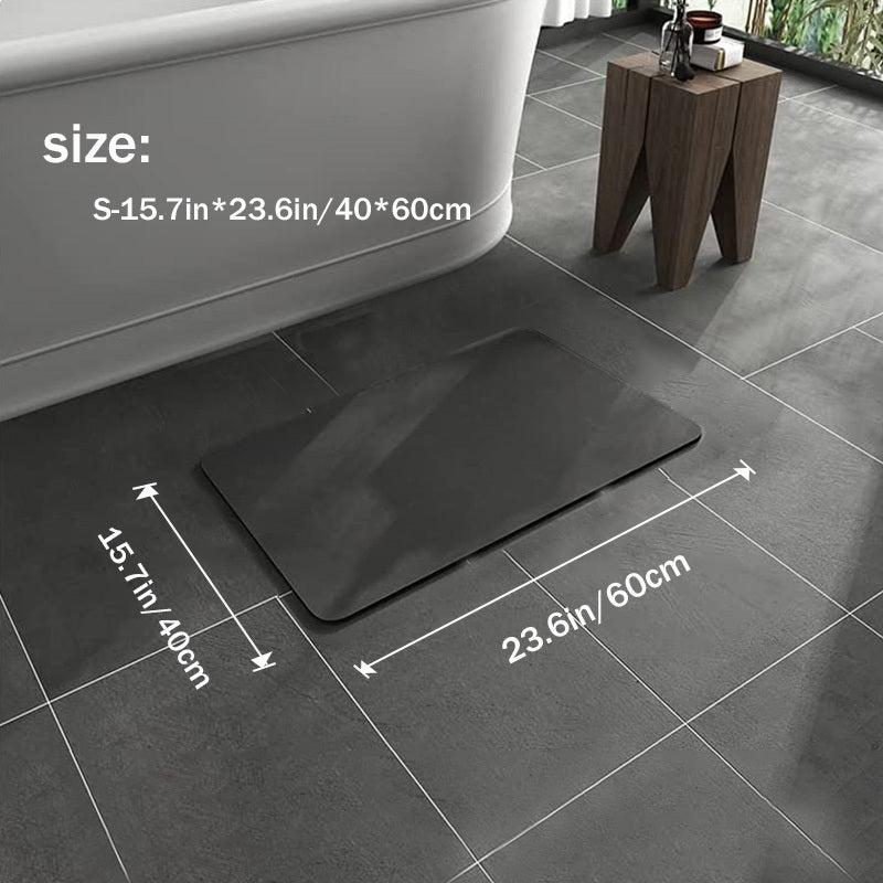 Soft Diatom Mud Non Slip Bath Mat Rug Quick Dry Absorbent Thin Bathroom Rugs