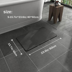 Soft Diatom Mud Non Slip Bath Mat Rug Quick Dry Absorbent Thin Bathroom Rugs