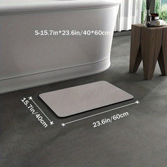 Soft Diatom Mud Non Slip Bath Mat Rug Quick Dry Absorbent Thin Bathroom Rugs