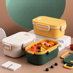 Portable Double layer Lunch Box Separate Outdoor Bento Box Leakproof