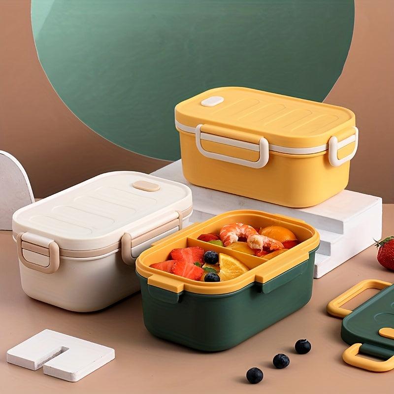 Portable Double layer Lunch Box Separate Outdoor Bento Box Leakproof
