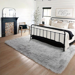 Soft Plush Shag Area Rugs For Living Room Fluffy Shaggy Floor Carpet